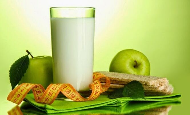 Diet mingguan dina kefir tiasa ditambihan ku apel