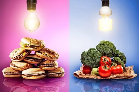 Milih tuangeun diet pikeun ngirangan beurat awak