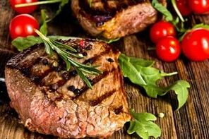steak sareng sayuran sareng sayuran kanggo diét keto
